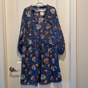 🛍️ Hint of Blush Floral Spring Dress